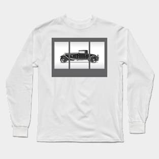 Retro Car Illustration Long Sleeve T-Shirt